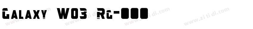 Galaxy W03 Rg字体转换